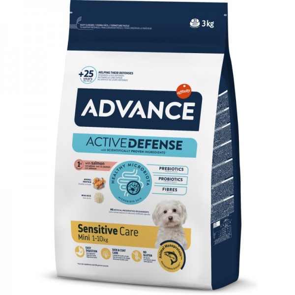 Advance Sensitive Care Somonlu Küçük Irk Köpek Maması 3 kg