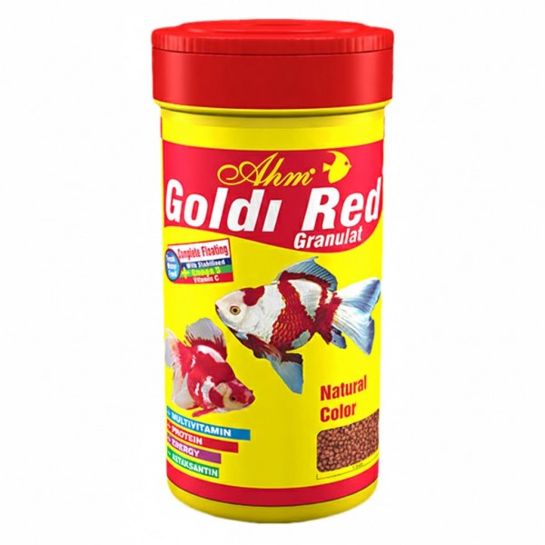 AHM Goldi Red Granulat Japon Balığı Yemi 100 ml