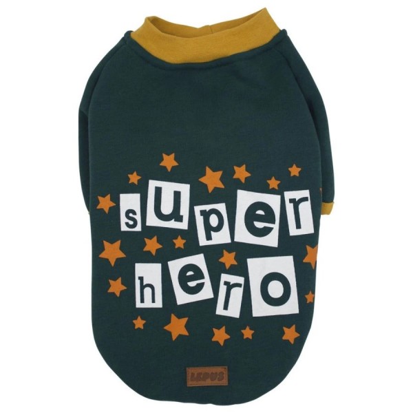 Lepus Köpek Sweat Super Hero Yeşil