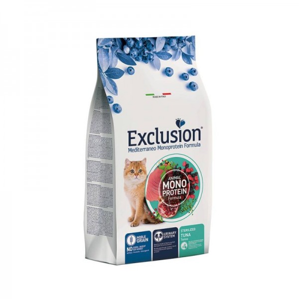 Exclusion Düşük Tahıllı Ton Balıklı Kısırlaştırılmış Kedi Maması 1,5 kg