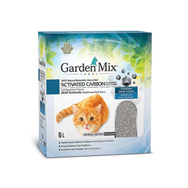 Garden Mix Aktif Karbonlu Kedi Kumu 6 lt