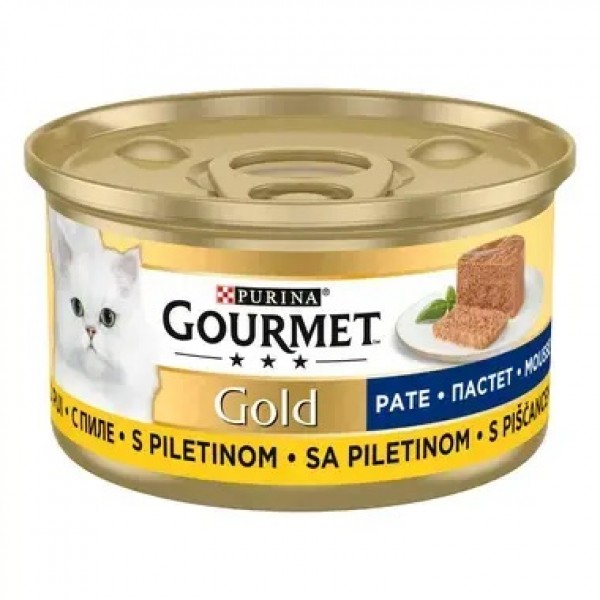 Gourmet Gold Kıyılmış Tavuklu Yaş Kedi Maması 85 gr
