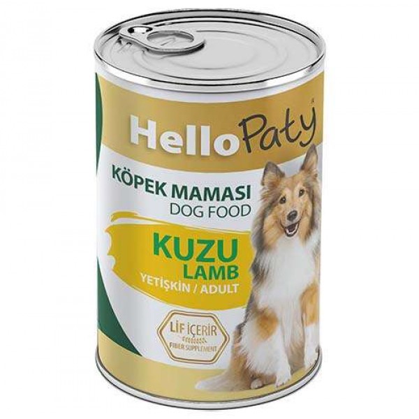 Hello Paty Kuzu Etli Yaş Köpek Maması 415 gr