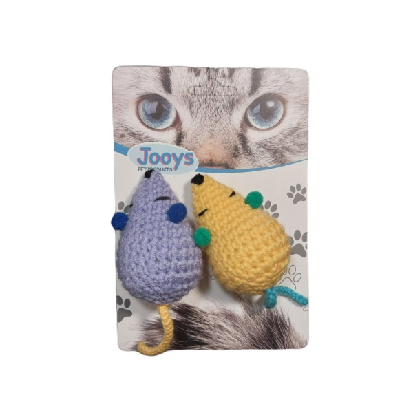 Jooys Örgü Fare Kedi Oyuncağı 2 Adet