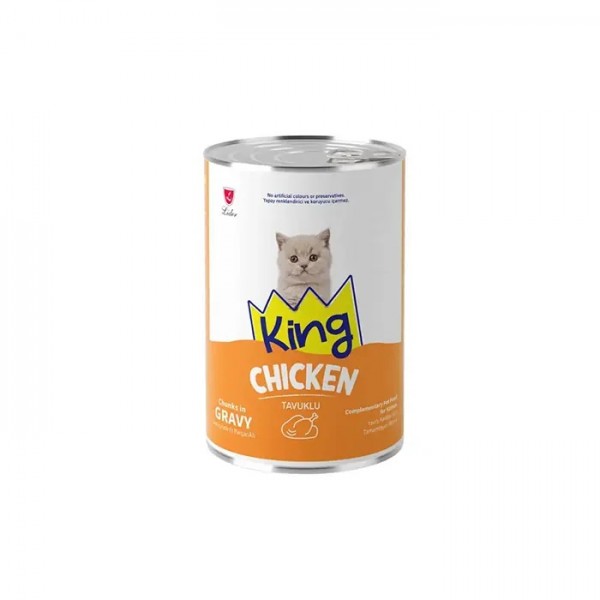 King Tavuklu Yaş Yavru Kedi Maması 400 gr