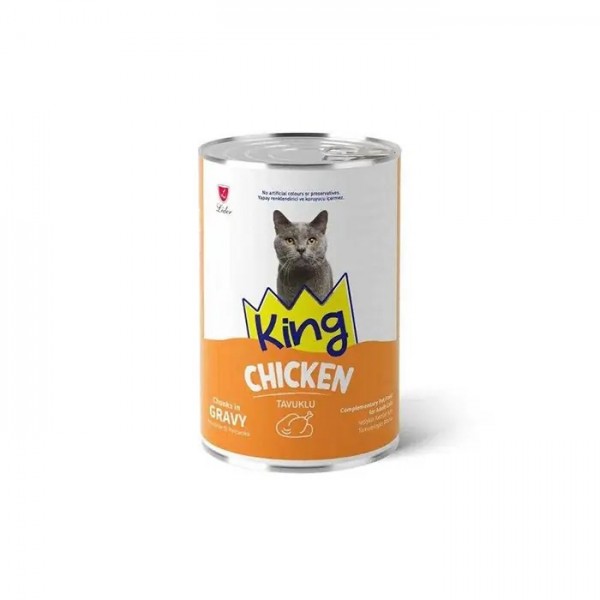 King Tavuklu Yaş Kedi Maması 400 gr