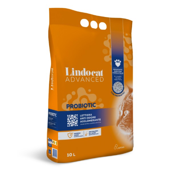 Lindocat Advanced Probiotic Kötü Bakterileri Önleyici Topaklanan Kedi Kumu 10 lt