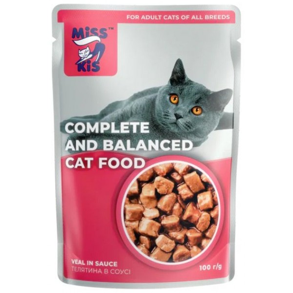 Miss Kis Dana Etli Yaş Kedi Maması 100 gr