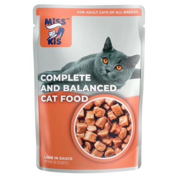 Miss Kis Kuzu Etli Yaş Kedi Maması 100 gr