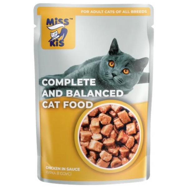 Miss Kis Tavuklu Yaş Kedi Maması 100 gr