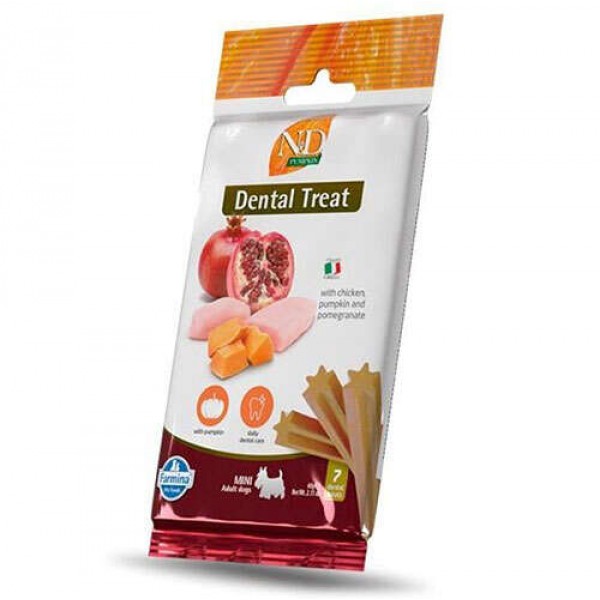 N&D Dental Treat Balkabaklı Tavuklu 60 gr 7 Adet