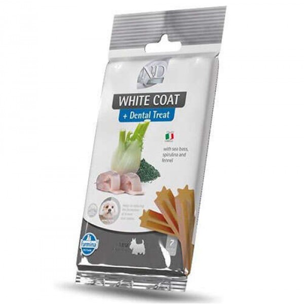 N&D White Coat Dental Treat Levrekli 60 gr 7 Adet
