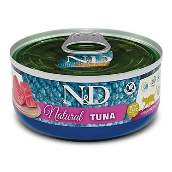 N&D Natural Tahılsız Ton Balıklı Yaş Kedi Maması 70 gr