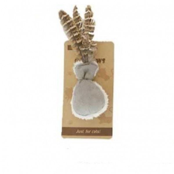 Nunbell Kuş Tüylü Kedi Oyuncağı Kese