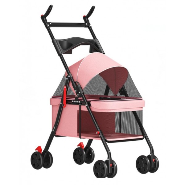 Nunbell Trol Köpek Taşıma Arabası Pembe