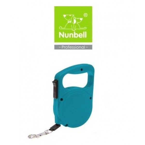 Nunbell Classic Otomatik Köpek Gezdirme Tasması 3 mt Mavi