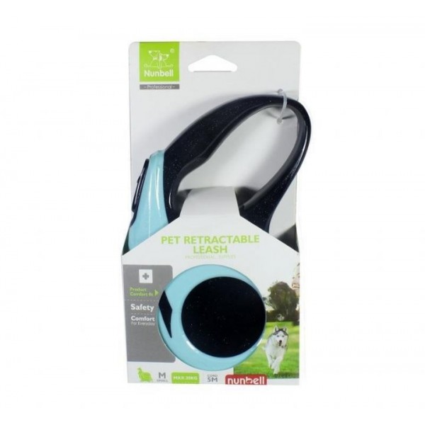 Nunbell Classic Otomatik Köpek Gezdirme Tasması 3 mt Yeşil