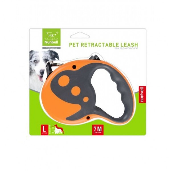 Nunbell Classic Otomatik Köpek Gezdirme Tasması 7 mt