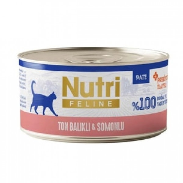Nutri Feline Ton Balıklı Somonlu Tahılsız Pate Yaş Kedi Maması 70 gr