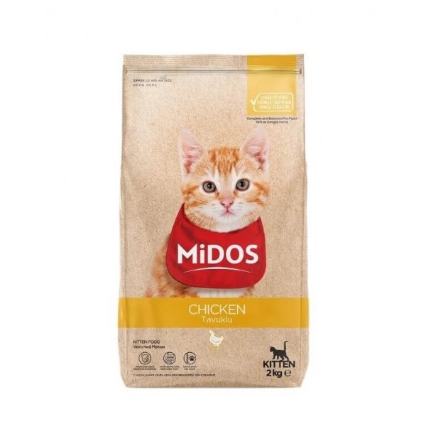 Midos Tavuklu Yavru Kedi Maması 2 kg