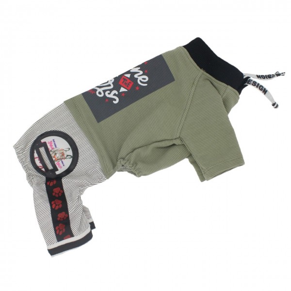 Pawstar Cepli Köpek Tulumu Haki