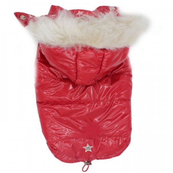 Pawstar Su Geçirmez Köpek Montu Kırmızı
