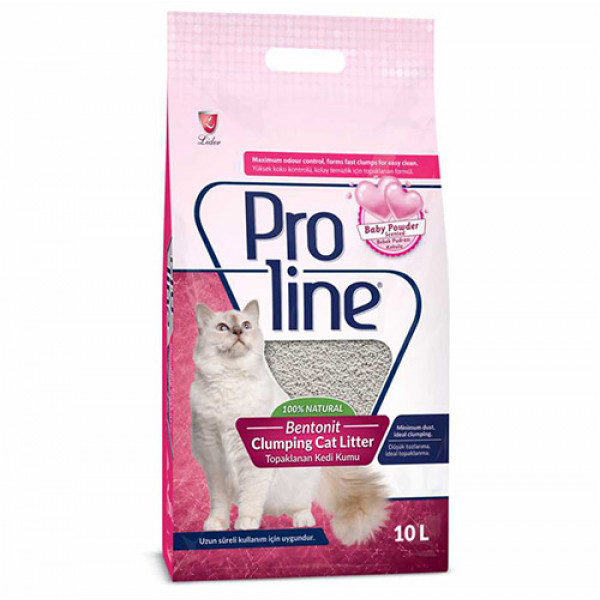Proline İnce Taneli Topaklanan Kedi Kumu 10 lt
