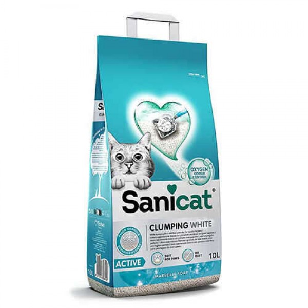 Sanicat Active Marsilya Sabunu Kokulu Topaklanan Kedi Kumu 10 lt