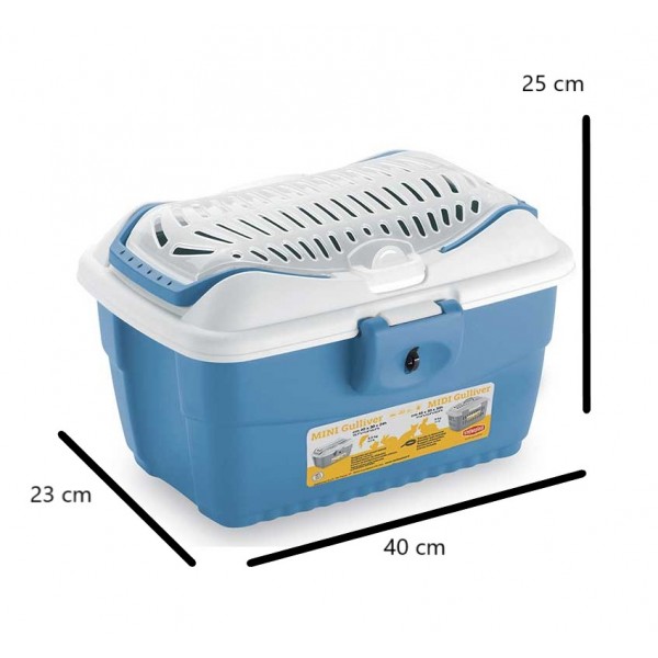 Stefanplast Mini Guliver Kemirgen Taşıma Kafesi Mavi