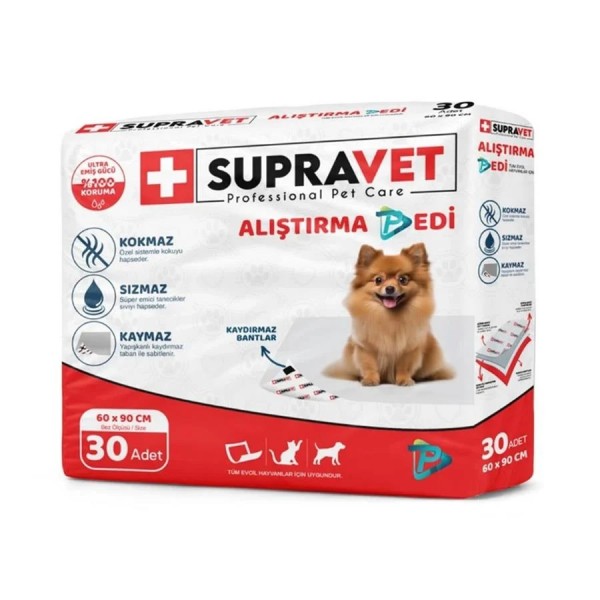 Supravet Yapışkanlı Köpek Alıştırma Pedi 30x90 cm 30 Adet