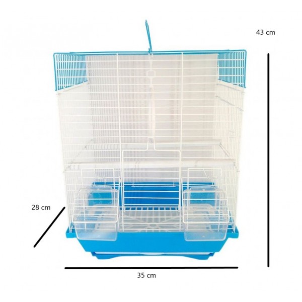 Unibird Düz Çatılı Muhabbet Kuşu Kafesi