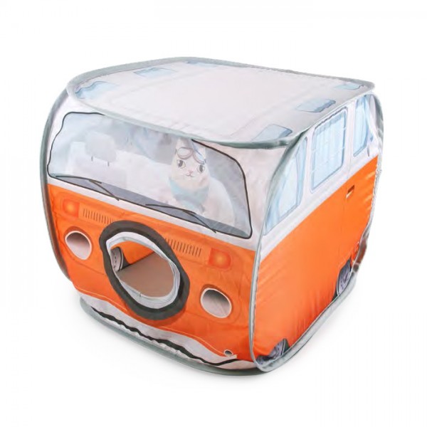 VMB Kapalı Kedi Yatağı Vintage Minibüs